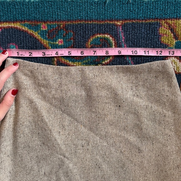 Theory Speckle Wool Skirt in Tan Size 00 - Picture 8 of 9